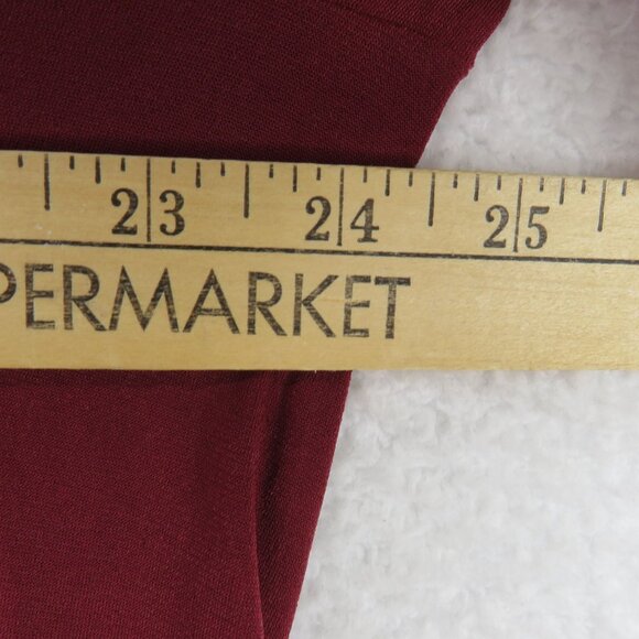 Catherines Shirt Womens Size 1X Red 3/4 Sleeve Tunic Top V Neck Embellished - Picture 7 of 8